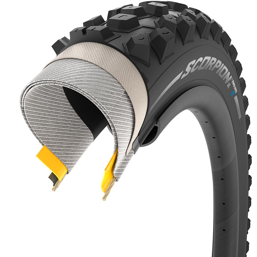 Pirelli Scorpion Enduro S Mountain Tire 27.5''x2.40 Folding Tubeless Ready SmartGRIP Gravity HardWALL 60TPI Black
