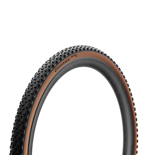 Pirelli Cinturato Gravel S Tire - 700 x 45 Tubeless Folding Black/Tan