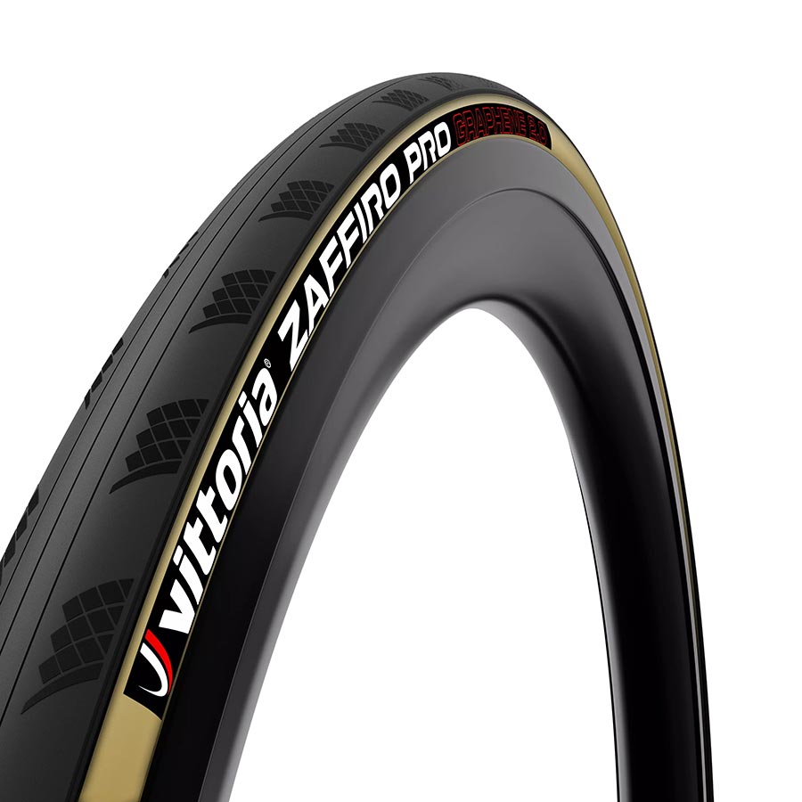 Vittoria Zaffiro Pro V Tire - 700 x 25 Clincher Folding Black/Tan 1C G2.0