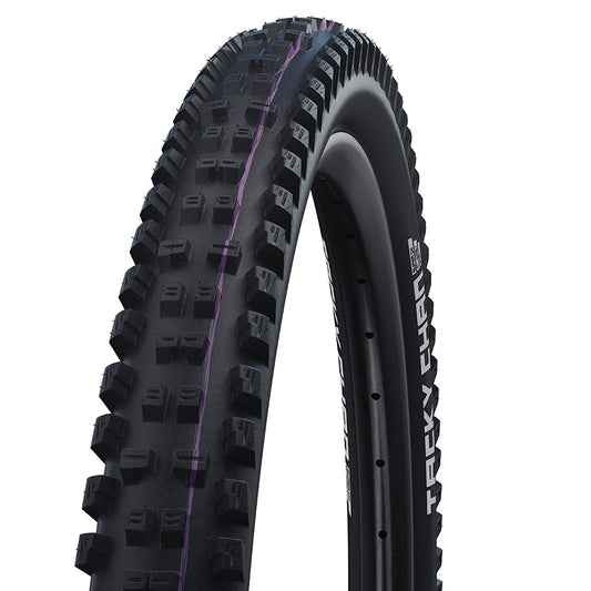 Schwalbe Tacky Chan Tire - 29 x 2.40 Tubeless Folding BLK Evolution Line Super Downhill Addix Ultra Soft E-50