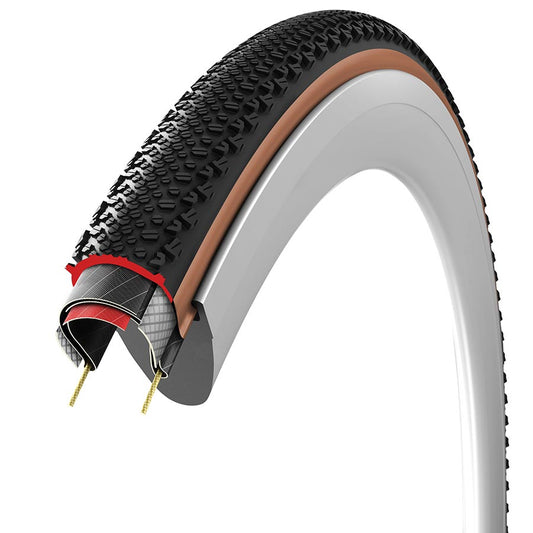 Vittoria Terreno T50 Mixed Tire - 700 x 40 Tubeless Folding Brown Gravel Endurance Graphene G2.0