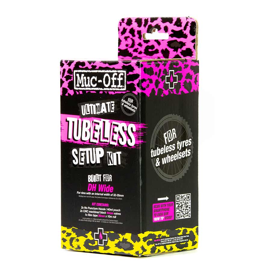 Muc-Off Ultimate Tubeless Kit - DH/Plus 35mm Tape 44mm Valves