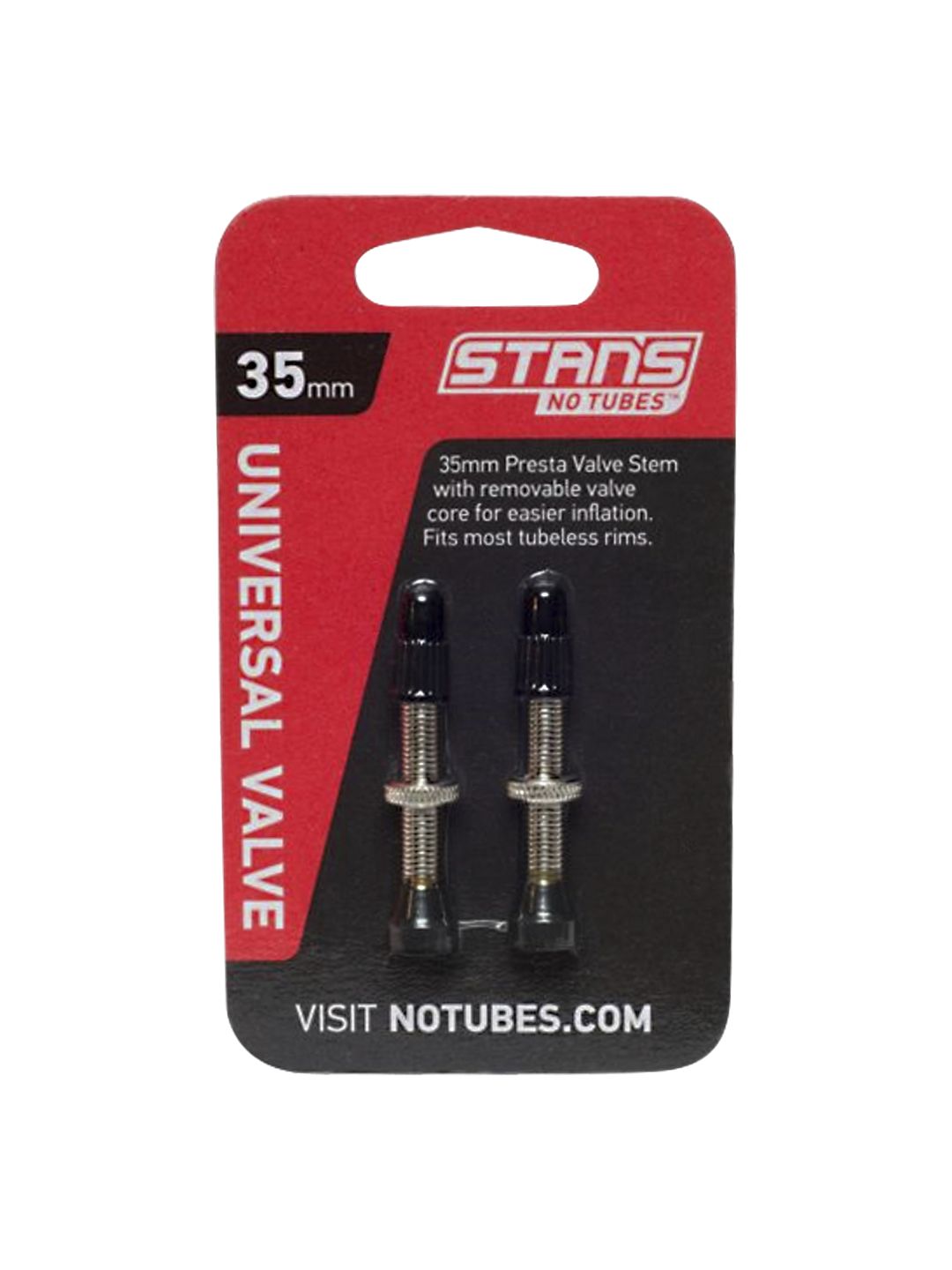 Stans Tubeless Universal Valve Stems - Brass 35mm Pair