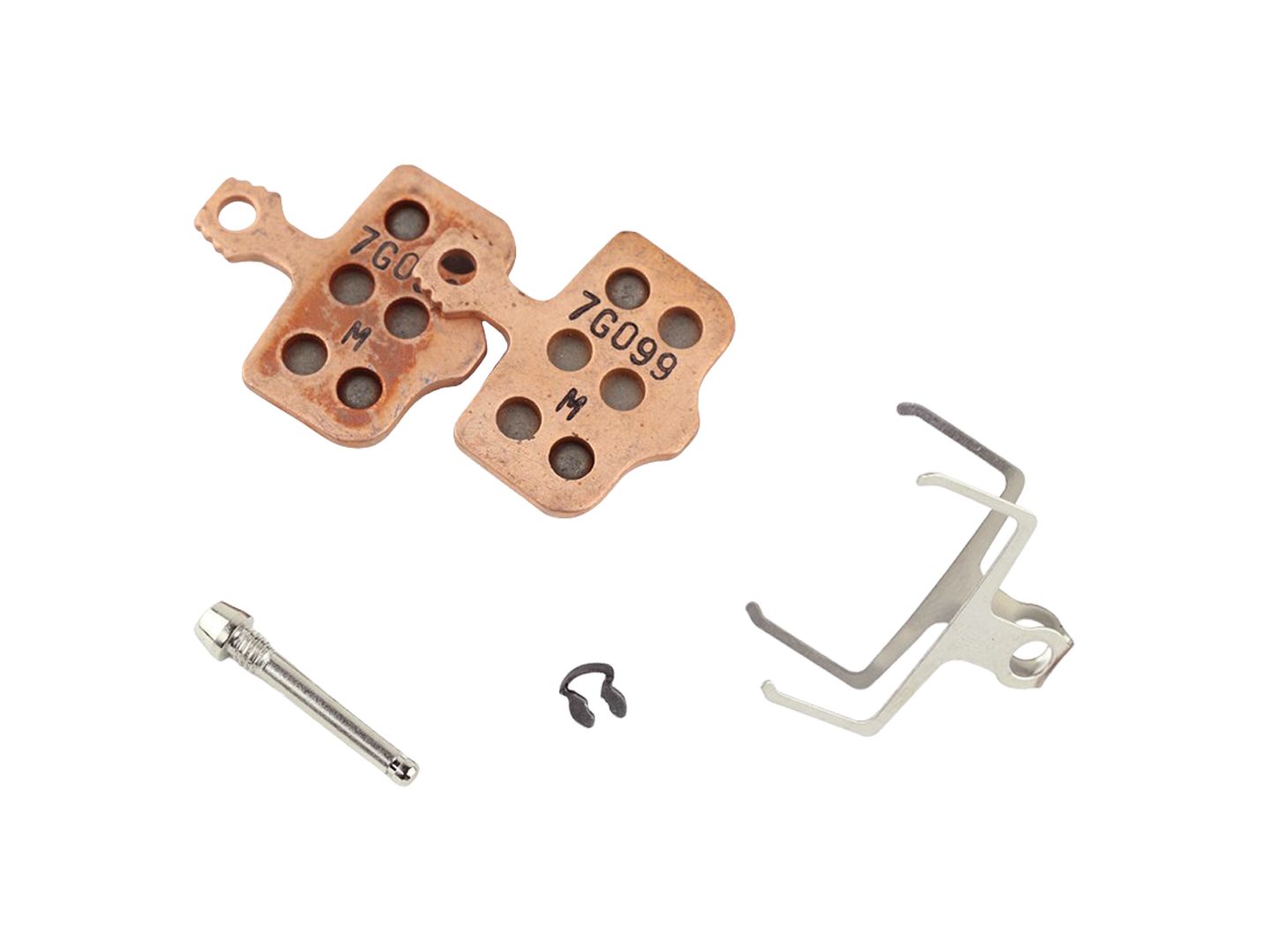 SRAM Disc Brake Pads - Sintered Compound Steel Backed Powerful For Level Elixir 2-Piece Road