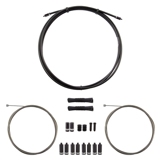 SRAM SlickWire Shift Cable Housing Kit - Road/MTB 4mm Nylon Braided BLK