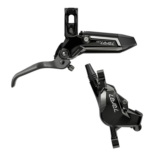 SRAM Level Ultimate Stealth Disc Brake Lever - Rear Post Mount 2-Piston Carbon Lever Titanium Hardware Gloss BLK C1