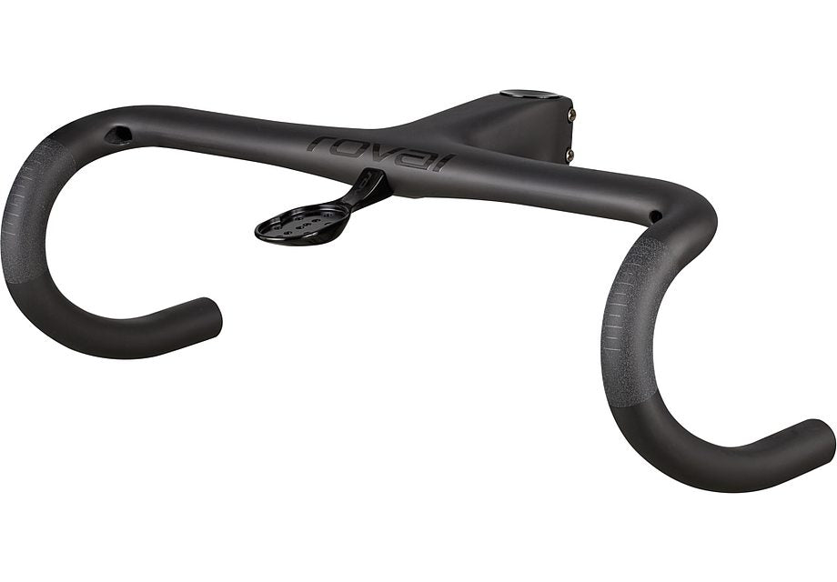 Specialized Roval Alpinist Ii Cockpit Satin Carbon/Gloss Black 110Mm X 380Mm 4 Flare