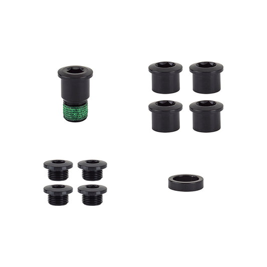 SRAM Red 22 Chainring Bolt Set Fits Force 22 Rival 22~ 5 bolts 4 nuts 1 spacer