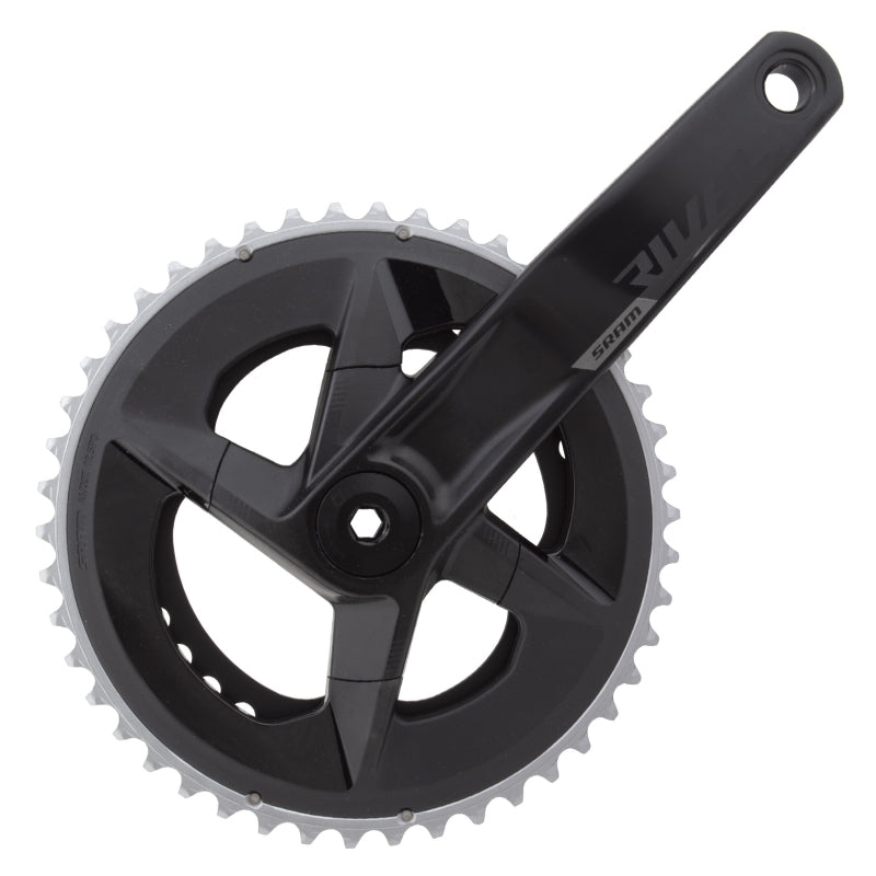 SRAM Rival AXS Crankset - 175mm 12-Speed 46/33t 107 BCD DUB Spindle Interface BLK D1