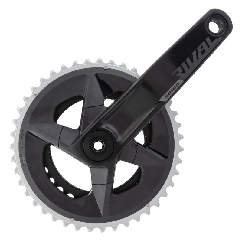 SRAM Rival AXS Wide Crankset - 165mm 12-Speed 43/30t 94 BCD DUB Spindle Interface BLK D1