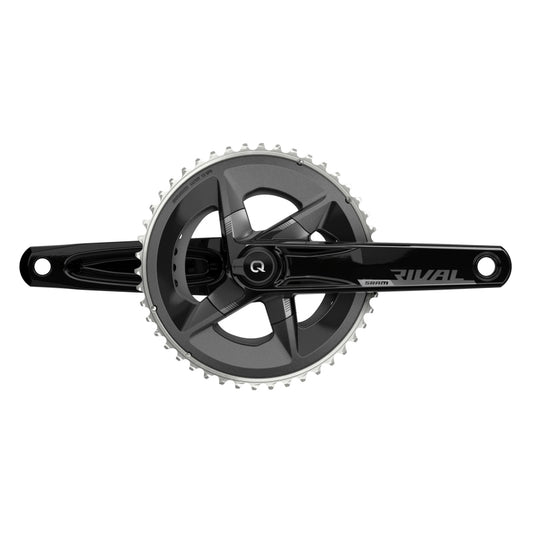 SRAM Rival D1 Quarq 2x Power Meter Crankset Speed: 12 Spindle: 28.99mm BCD: 107 46/33 DUB 175mm Black Road Disc