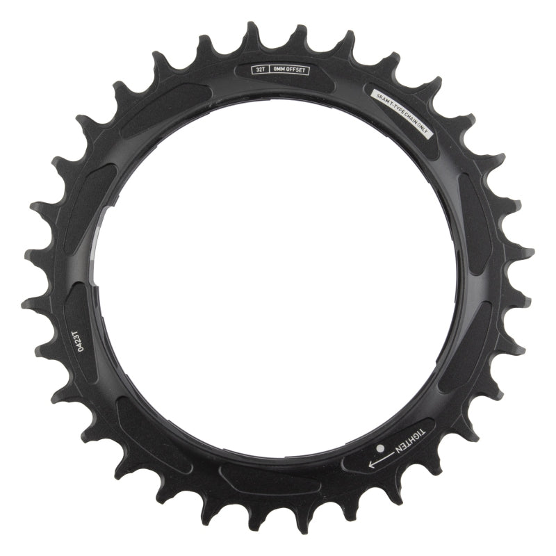 SRAM XX SL Eagle T-Type Thread Mount Chainring - 32t 12-Speed Thread Mount For XX SL PM Spider 0mm Offset Aluminum BLK/Silver