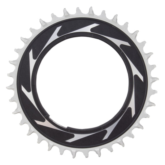 SRAM XX SL Eagle T-Type Thread Mount Chainring - 36t 12-Speed Thread Mount For XX SL PM Spider 0mm Offset Aluminum BLK/Silver