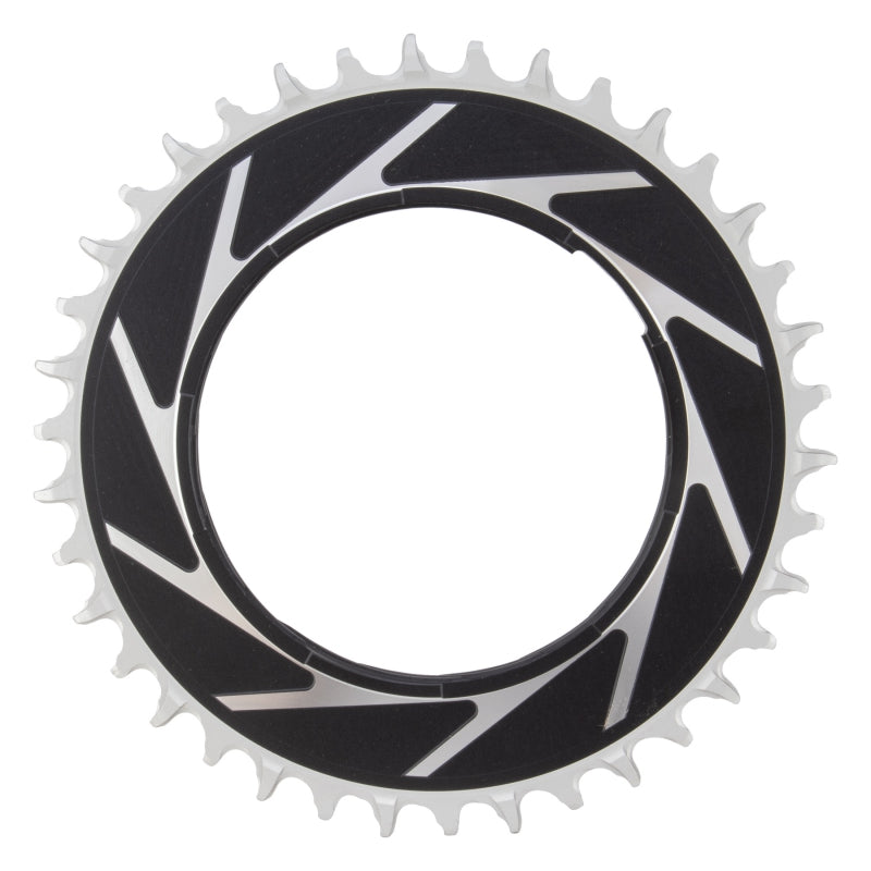 SRAM XX SL Eagle T-Type Thread Mount Chainring - 38t 12-Speed Thread Mount For XX SL PM Spider 3mm Offset Aluminum BLK/Silver