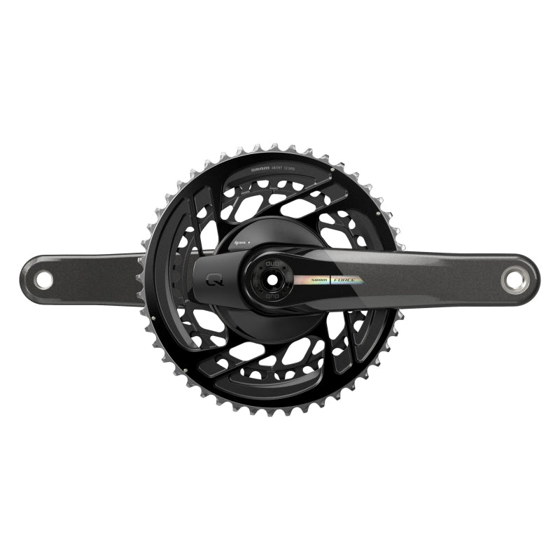 SRAM Force AXS Power Meter Crankset - 175mm 2x 12-Speed 48/35t Direct Mount DUB Spindle Interface Iridescent Gray D2