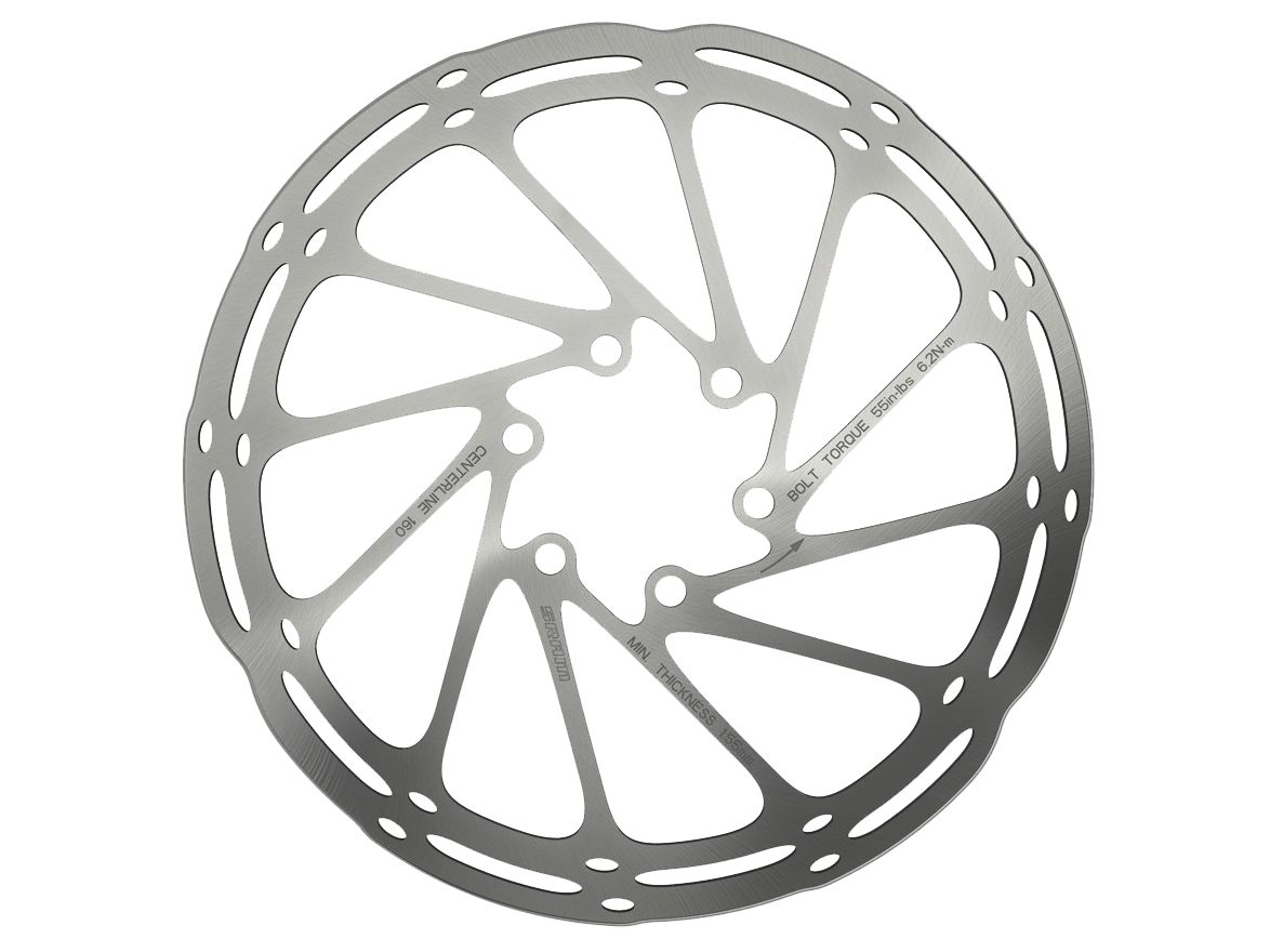 SRAM CenterLine Disc Brake Rotor - 160mm 6-Bolt 1.85mm