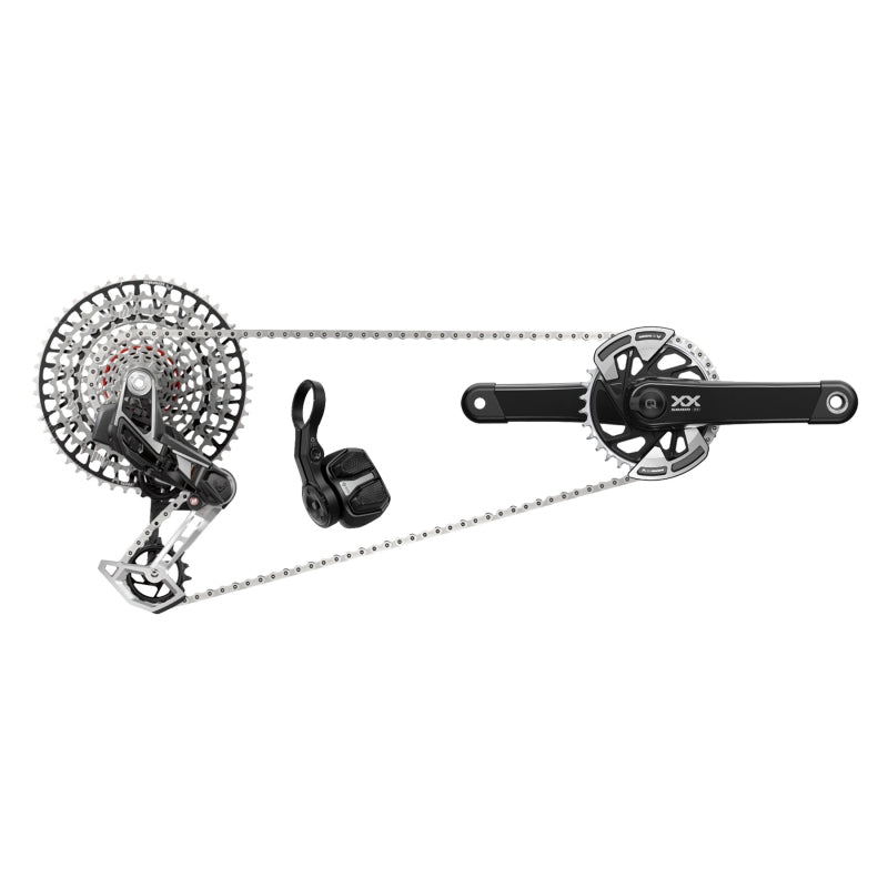 SRAM XX T-Type Eagle Transmission Power Meter Group - 175mm 32t Chainring AXS POD Controller 10-52t Cassette Rear Derailleur Chain