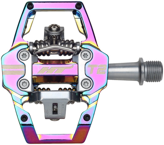 HT Components T2 Pedals - Dual Sided Clipless Platform Aluminum 9/16