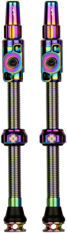 Muc-Off Big Bore Lite Tubeless Valve Stems - 2XLarge 70mm Iridescent