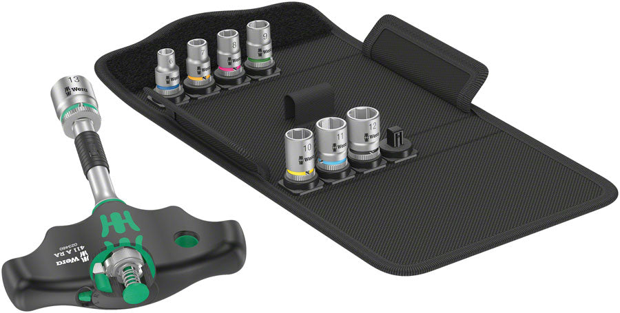 Wera Kraftform Kompakt 400 RA T-Handle Ratchet Set 2 - 9 Pieces