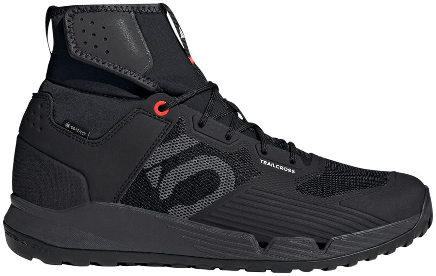 Five Ten Trailcross GTX Flat Shoes - Men's Core Black / Gray / Solar Red 5