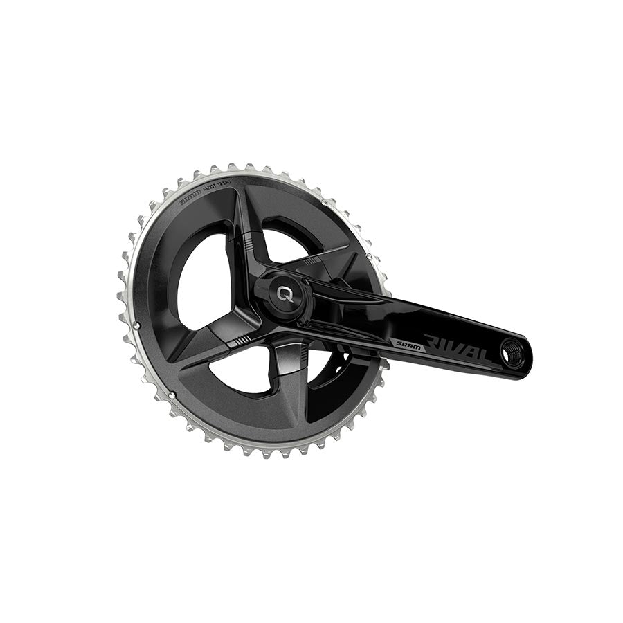 SRAM Rival AXS Crankset Quarq Power Meter - 160mm 12-Speed 46/33t Yaw 107 BCD DUB Spindle Interface BLK D1