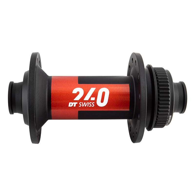 DT Swiss 240 Front Hub - 12 x 100mm Center-Lock Black/Red 24H