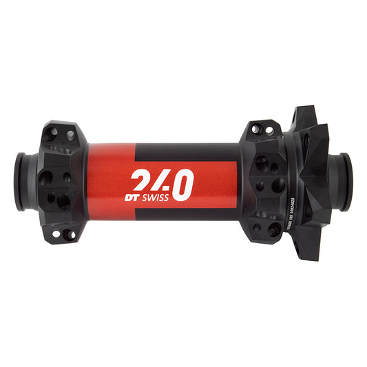 DT Swiss 240 Front Hub - 15 x 110mm 6-Bolt Black/Red 28H