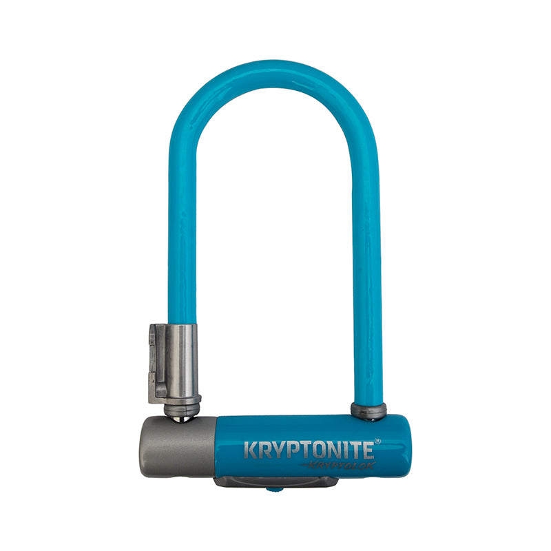Kryptonite Krypto Series 2 Mini-7 U-Lock - 3.25 x 7" Keyed Blue Includes bracket