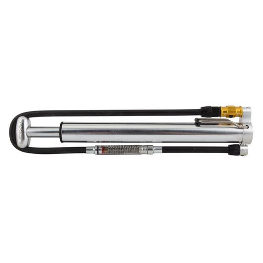 Lezyne Micro Floor Drive HV Inline 90psi Alloy Silver