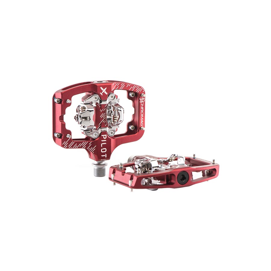 Chromag Pilot Pedals Body: Alloy Spindle: Cr-Mo 9/16'' Red