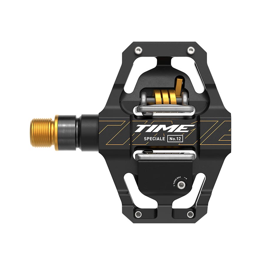 aluminum mtb pedals Time Speciale 12 Pedals Black Gold, Small
