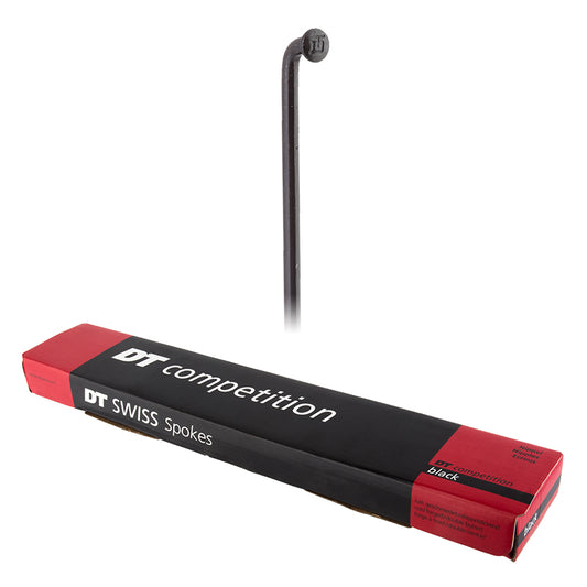 DT Swiss Competition Spoke: 2.0/1.8/2.0mm 286mm J-bend Black Box of 100