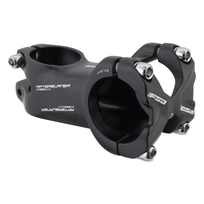FSA Afterburner Stem 31.8mm Clamp Diameter 90mm Length ±12° Angle MTB Use – Alloy