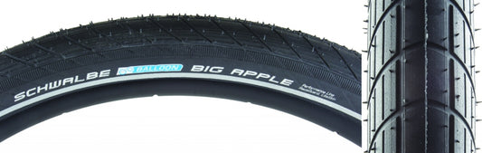 Schwalbe Big Apple Tire 20''x2.15 Wire Clincher Endurance RaceGuard 50TPI Black