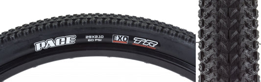 Maxxis Pace Tire - 29 x 2.1 Tubeless Folding Black Dual EXO
