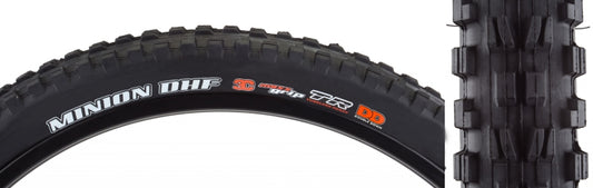 Maxxis Minion DHF Tire - 27.5 x 2.5 Tubeless Folding BLK 3C MaxxGrip DD Wide Trail