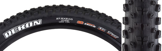 Maxxis Rekon Tire - 27.5 x 2.6 Tubeless Folding Black 3C MaxxTerra EXO