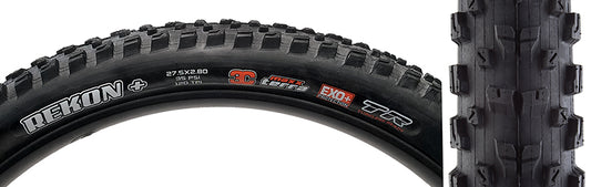 Maxxis Rekon Plus Tire - 27.5 x 2.8 Tubeless Folding Black 3C MaxxTerra EXO+