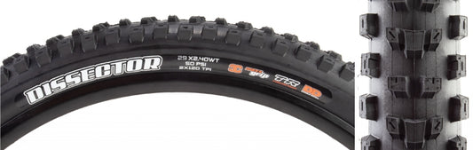 Maxxis Dissector Tire - 29 x 2.4 Tubeless Folding BLK 3C MaxxGrip DD Wide Trail