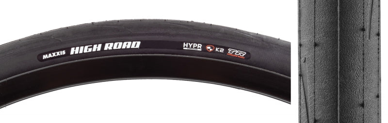 Maxxis High Road Road Tire 700x32C Folding Tubeless Ready HYPR K2 170TPI Black