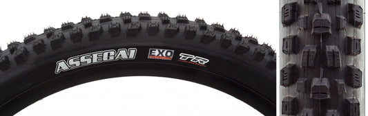 Maxxis Assegai Tire - 29 x 2.5 Tubeless Wire BLK Dual BikePark DH Wide Trail