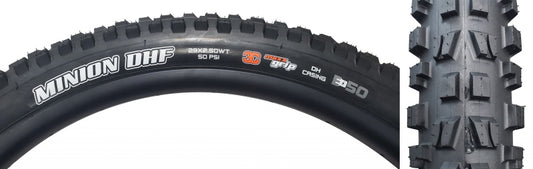 Maxxis Minion DHF Tire - 29 x 2.5 Tubeless Folding BLK 3CG DH Wide Trail E-50
