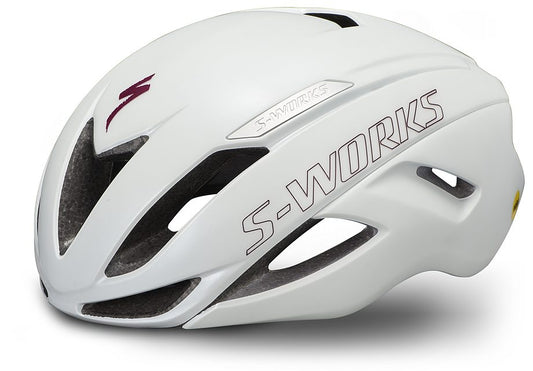 Specialized S-Works Evade Ii Angi Mips Matte/Gloss Metallic White/Maroon M