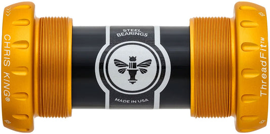 Chris King ThreadFit 24 Bottom Bracket - English 50th Anniversary Matte Gold