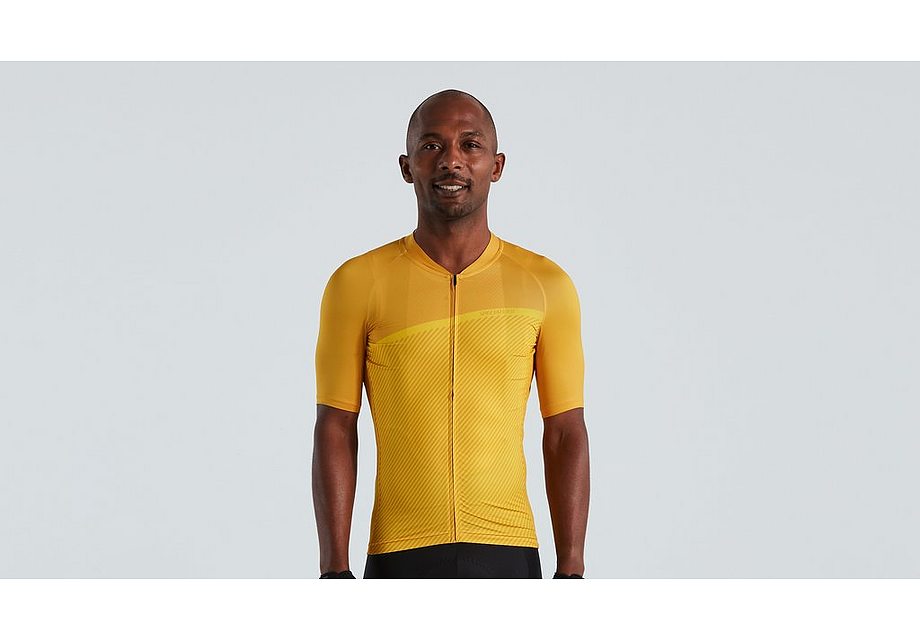 Specialized Sl Stripe Jersey Ss Men Brassy Yellow Xs