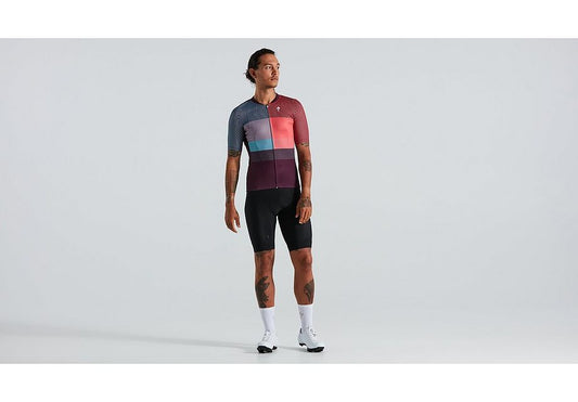 Specialized sl+ logo stripe jersey ss men vivid coral xs