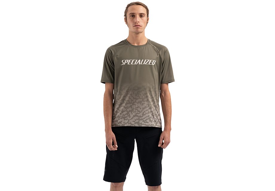 Specialized Enduro Air Jersey Ss Men Oak Green / White Mountains Terrain Xxl