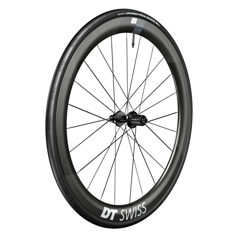 DT Swiss ARC 1400 DiCut 50 Rear Wheel - 700 12 x 142mm Center-Lock HG11 Road/XDR Ratchet EXP 36 BLK WTS w/Grand Prix 5000 STR Tire