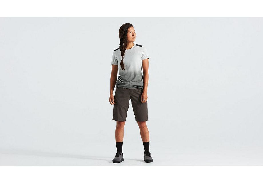 Specialized Trail Short W/Liner Wmn Charcoal L
